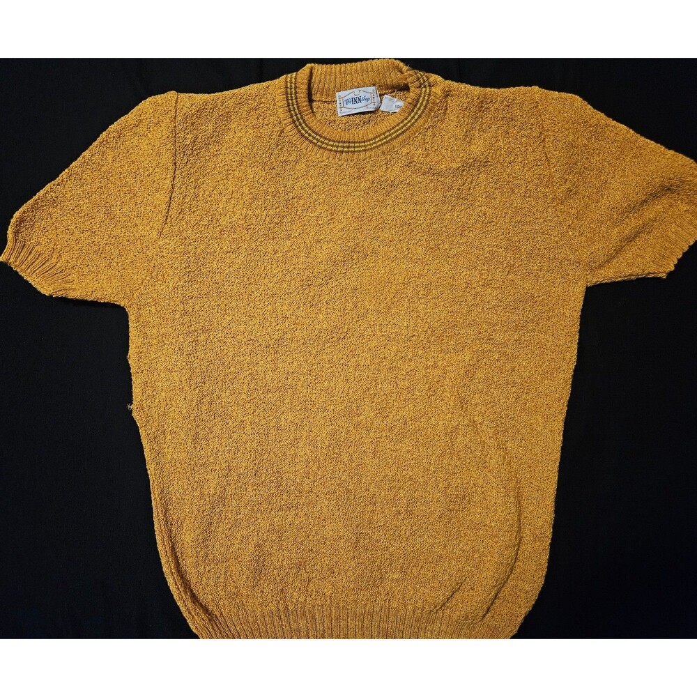 Vintage 1970s Mustard Knit Sweater | The INN Shop Penneys | Retro Golden Yellow